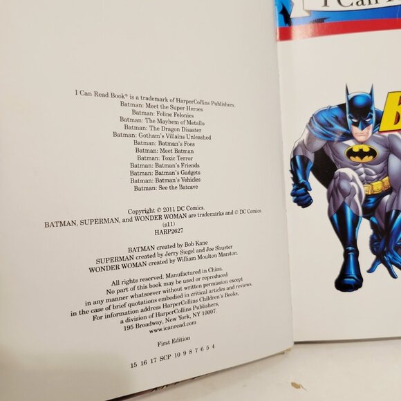 2 I Can Read Phonics DC Comic Superhero Batman and Superman Books - Picture 4 of 6